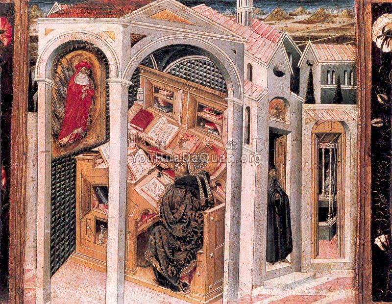 St. Jerome Appearing to St. Augustine - 乔瓦尼·迪·保罗
